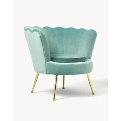 Poltrona In Velluto Oyster*Westwing Collection Clearance