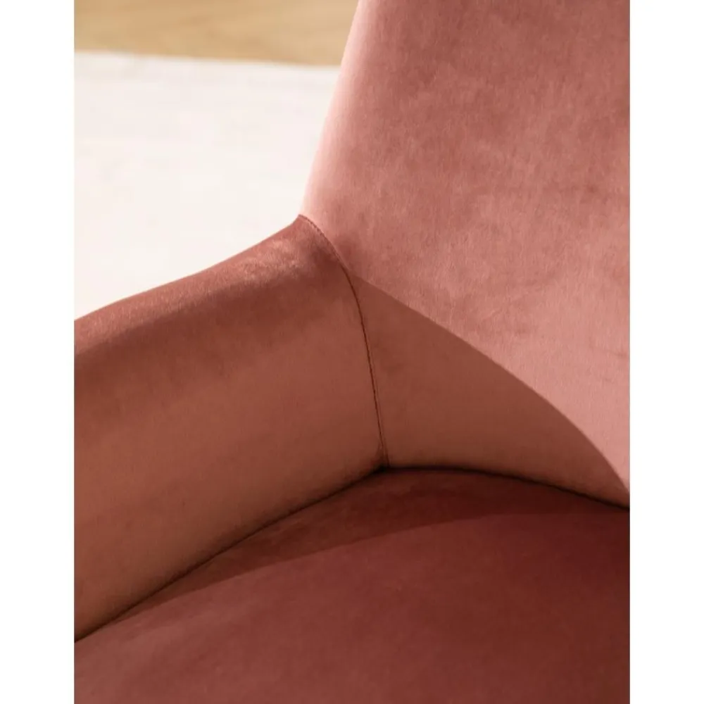 Poltrona In Velluto Rosa Adeline*Bizzotto Online