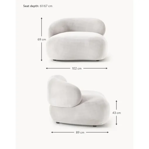 Poltrona Lounge Dalla Forma Curva Alba*Westwing Collection Hot