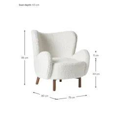 Poltroncina Con Braccioli In Tessuto Teddy Kalia*Westwing Collection Discount