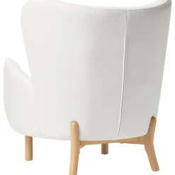 Poltroncina Con Braccioli In Tessuto Bianco Crema Kalia*Westwing Collection New