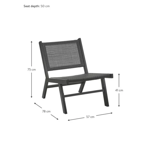 Poltroncina Da Giardino Effetto Legno Palina*Westwing Collection Discount