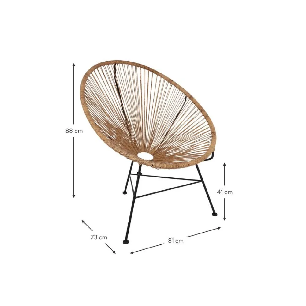 Poltroncina In Materiale Sintetico Intrecciato Bahia*Westwing Collection New