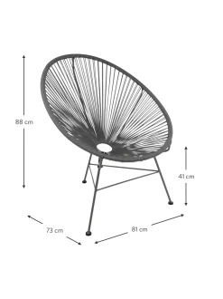 Poltroncina In Materiale Sintetico Intrecciato Bahia