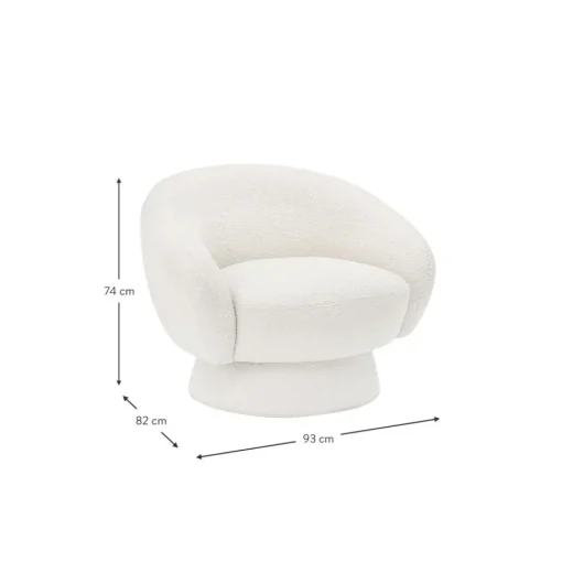 Poltroncina In Tessuto Boucle Ted*Bloomingville Fashion