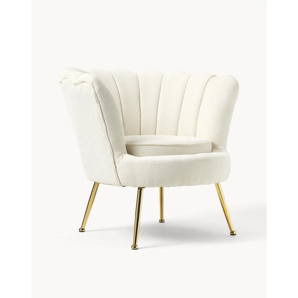 Poltroncina In Tessuto Boucle Oyster*Westwing Collection Outlet