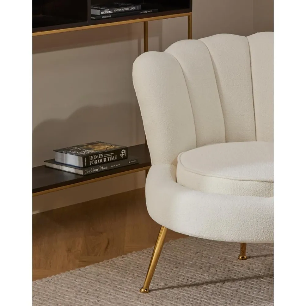 Poltroncina In Tessuto Boucle Oyster*Westwing Collection Outlet