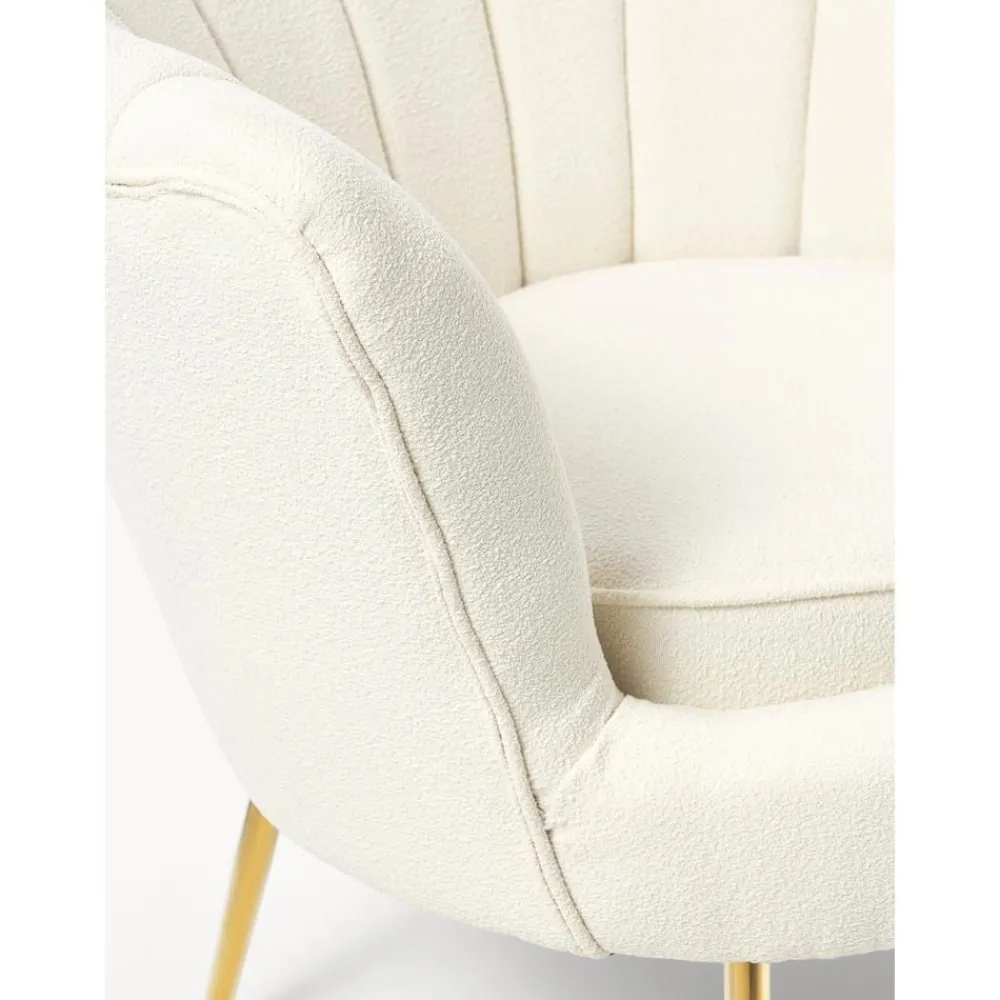 Poltroncina In Tessuto Boucle Oyster*Westwing Collection Outlet