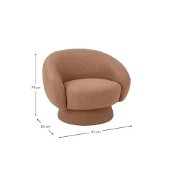 Poltroncina In Tessuto Boucle Ted*Bloomingville Outlet