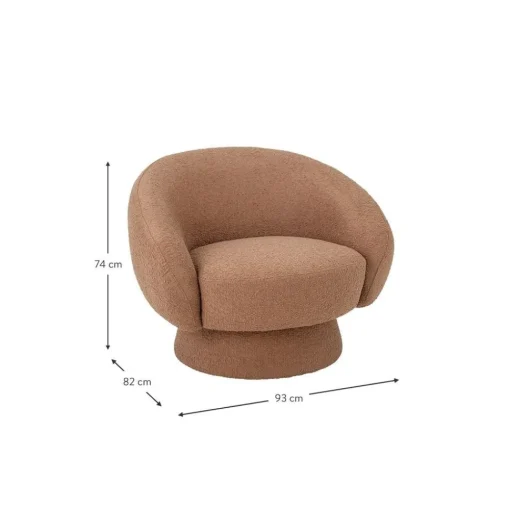 Poltroncina In Tessuto Boucle Ted*Bloomingville Outlet