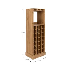Portabottiglie In Rovere Per 28 Bottiglie Claude*Dutchbone Discount