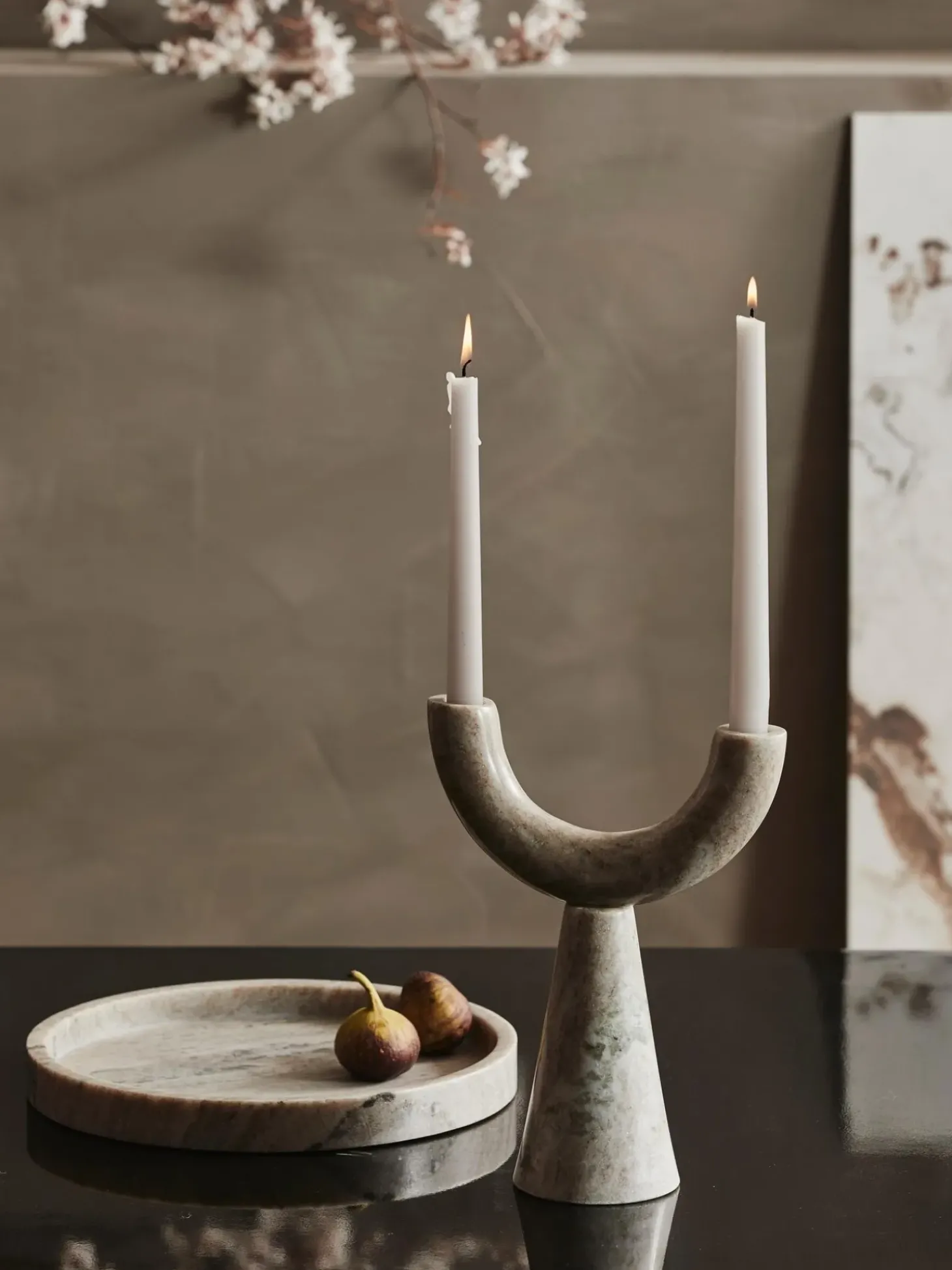 Portacandele In Marmo Rif