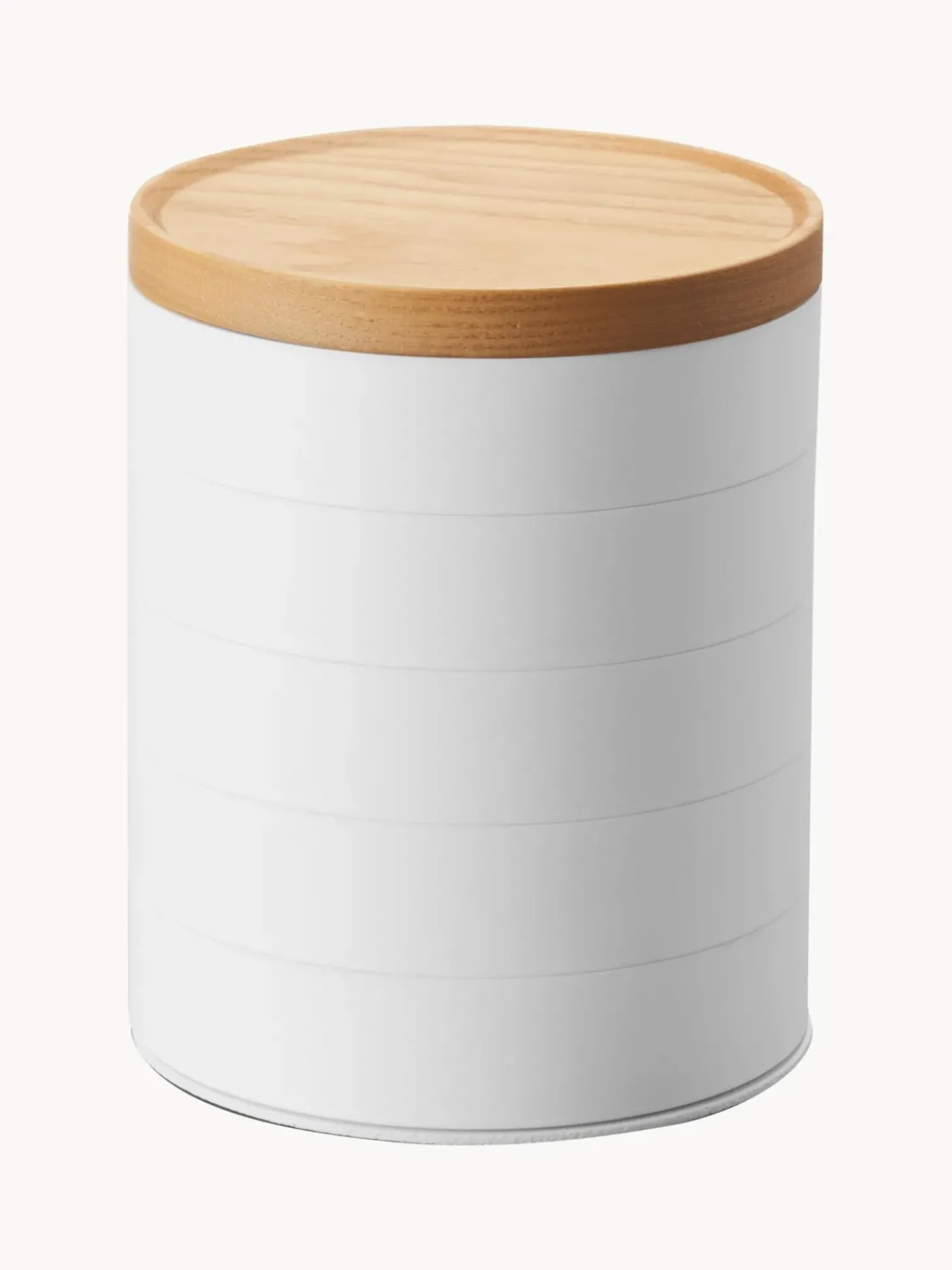 Portagioie Con Coperchio In Legno Tosca, 5 Scomparti