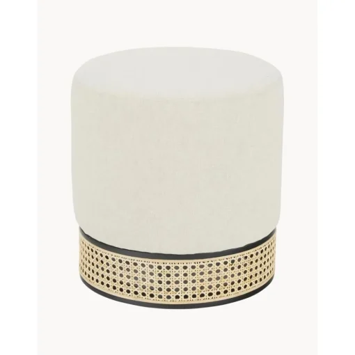 Pouf Beige Con Intreccio Viennese Mara*Westwing Collection Fashion