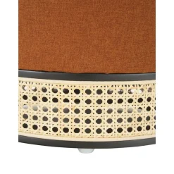 Pouf Color Terracotta Con Intreccio Viennese Mara*Westwing Collection Sale