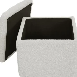 Pouf Contenitore In Tessuto Boucle Winou*Westwing Collection Fashion