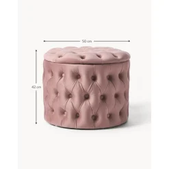 Pouf Contenitore In Velluto Chiara*Westwing Collection Fashion