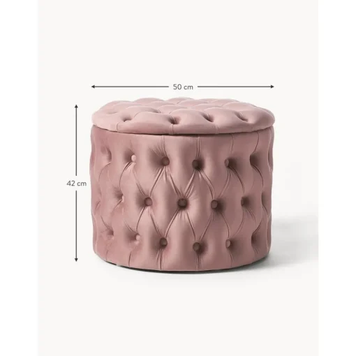 Pouf Contenitore In Velluto Chiara*Westwing Collection Fashion