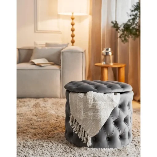 Pouf Contenitore In Velluto Chiara*Westwing Collection Fashion