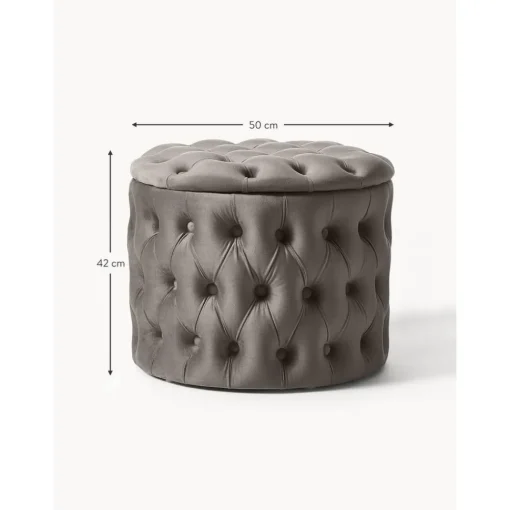 Pouf Contenitore In Velluto Chiara*Westwing Collection Fashion