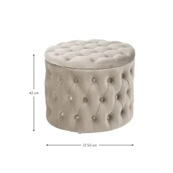 Pouf Contenitore In Velluto Chiara*Westwing Collection Best
