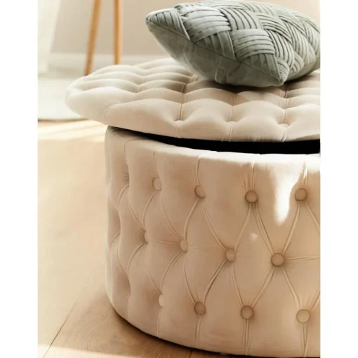 Pouf Contenitore Xl In Velluto Chiara*Westwing Collection Outlet