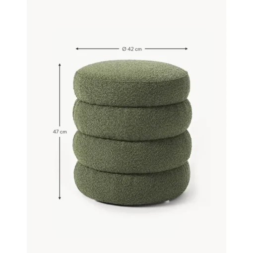 Pouf In Boucle Alto*Westwing Collection Clearance