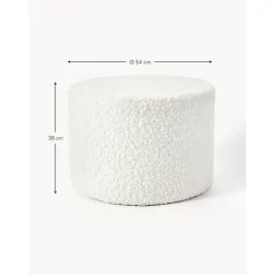 Pouf In Teddy Daisy*Westwing Collection Sale