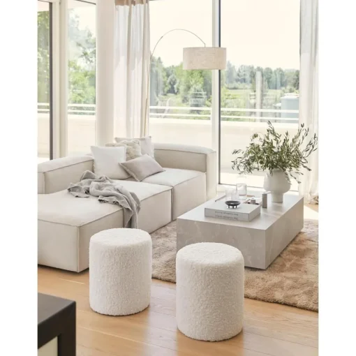 Pouf In Tessuto Teddy Daisy*Westwing Collection Hot