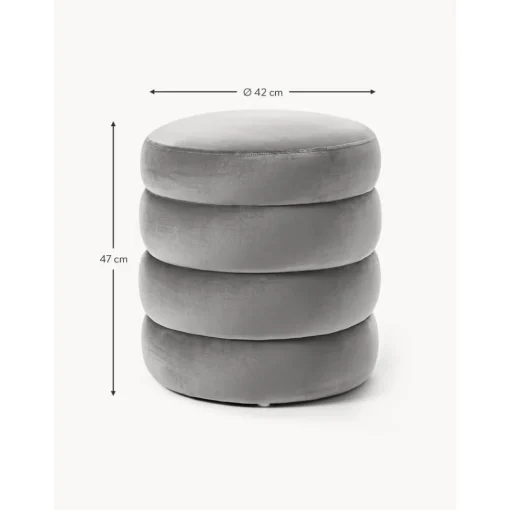 Pouf In Velluto Alto*Westwing Collection Clearance