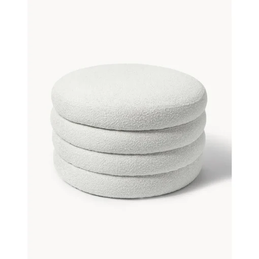 Pouf Xl Contenitore In Boucle Alto*Westwing Collection Clearance