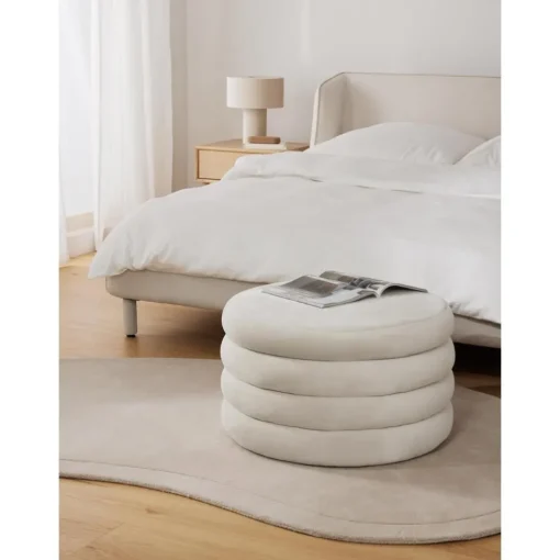 Pouf Xl Contenitore In Velluto Alto*Westwing Collection New