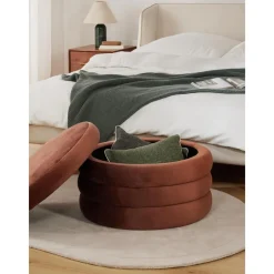 Pouf Xl Contenitore In Velluto Alto*Westwing Collection New