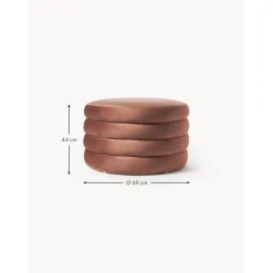 Pouf Xl Contenitore In Velluto Alto*Westwing Collection New