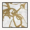 Quadero Dipinto A Mano Con Cornice In Legno Goldplay