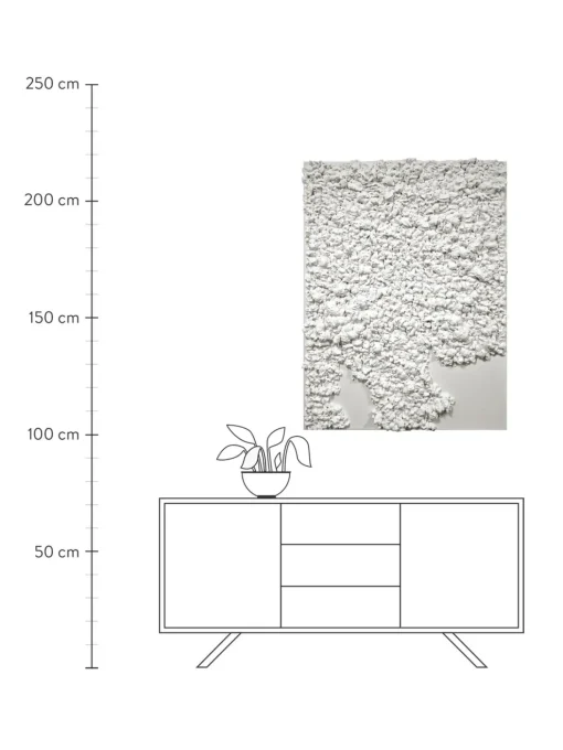 Quadro Dipinto A Mano In Ottica 3D Organic