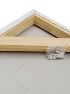 Quadro Su Tela Dipinto A Mano Golden Blue Ii