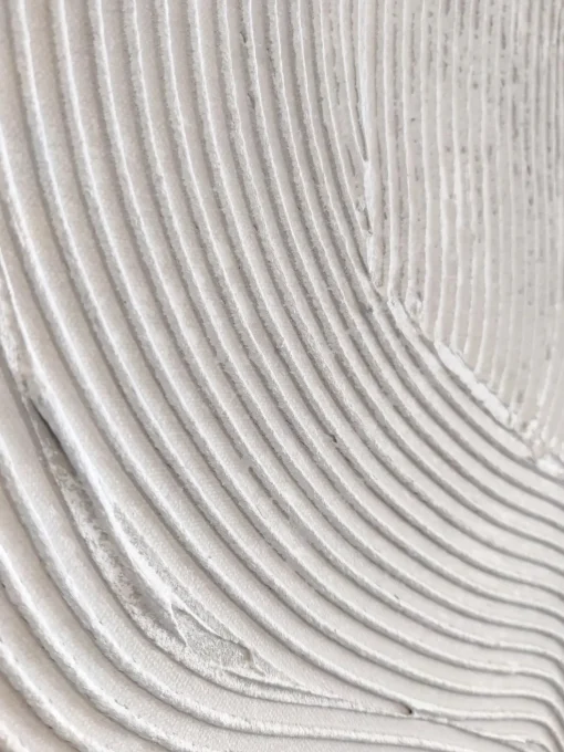 Quadro Su Tela Dipinto A Mano White Sculpture 1