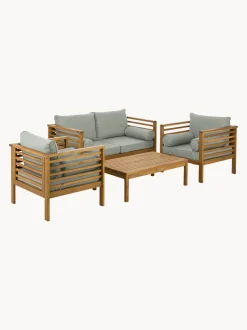 Salotto Da Giardino In Legno Di Acacia Bo 4 Pz