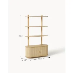 Scaffale Da Parete Con Frontale Scanalato Calary*Westwing Collection Fashion