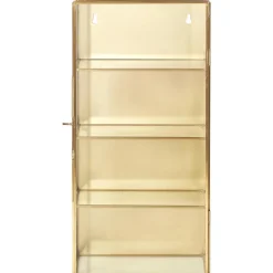 Scaffale Da Parete In Metallo Con Ripiani In Vetro E Anta In Vetro Ada*Nordal Fashion