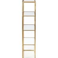 Scaffale Da Parete In Metallo Con Ripiani In Vetro E Anta In Vetro Ada*Nordal Fashion