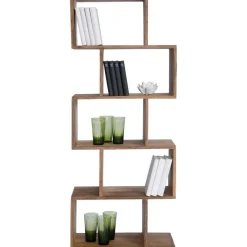 Scaffale In Legno Di Sheesham Authentico Zick Zack*Kare Design Outlet