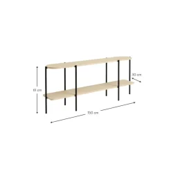 Scaffale In Legno E Metallo Gugge*Ellos Home Clearance