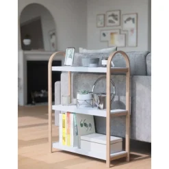 Scaffale In Metallo Con Struttura In Legno Bellwood*Umbra Outlet