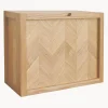 Scarpiera Da Parete A Spina Di Pesce In Legno Di Quercia Herringbone