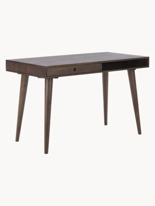 Scrivania Con Cassetto In Legno Massiccio Tova