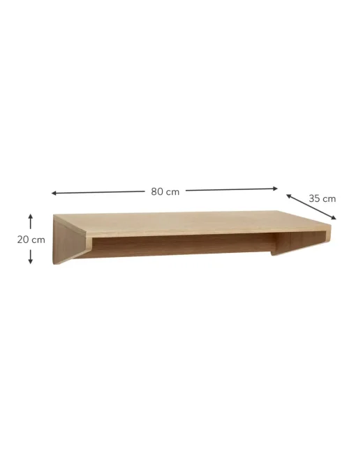 Scrivania Da Parete In Legno Di Quercia Folk