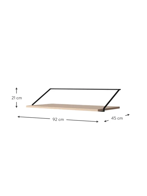 Scrivania Da Parete In Legno E Metallo Rail