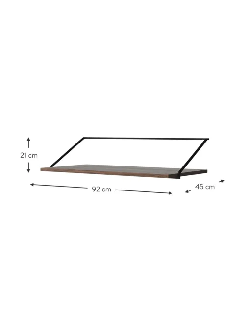Scrivania Da Parete In Legno E Metallo Rail